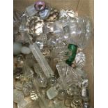 A box of glass stoppers.