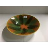 A Poole Pottery Studio bowl, mark 46, 1964-1966, 10.5" (26cms).