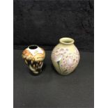 Two Moorcroft vases: La Garen 2005 and A Cloud four inch vase with press marks to base.