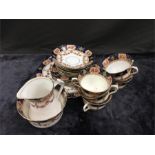 An early 20th century teaset decorated in the Imari pattern.