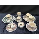 A large quantity of Honiton Pottery to include cups, saucers, plates etc.