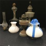 A selection of oil lamps.