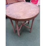 A brass Indian tray top table.