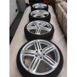 A set of four Audi/Veto van 19" alloy wheels with tyres 225/35/19.