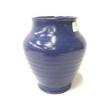 Carter Stabler Adams Poole Pottery shape 575 blue glazed vase from the Christie's disposal sale