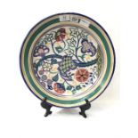 Carter Stabler Adams Poole Pottery SL pattern large dish shape 528 by Mary Brown 14.5" (36cms)