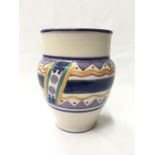 Carter Stabler Adams Poole Pottery traditional vase shape 466 abstract geometric design by Truda