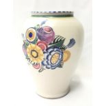 Carter Stabler Adams Poole Pottery shape 336 ZL pattern vase by Ruth Pavely 7" (18cms)