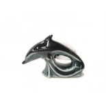 Poole Pottery miniature dolphin originally designed by Tony Morris circa 2000.