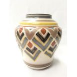 Carter Stabler Adams Poole Pottery shape 968 CR pattern vase by Marian Heath 7" (18cms)