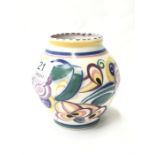 Poole Pottery shape 352 KX pattern vase 4" (10cms)