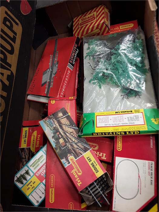 Three boxes of Model Railway accessories to include a box of track. - Image 2 of 3