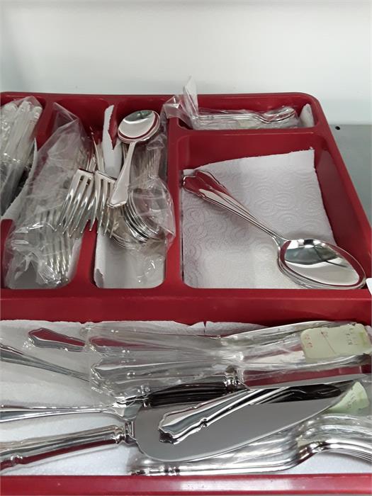 A quantity of silver plated cutlery in the Dubarry pattern made by Roberts and Done of Sheffield and