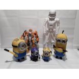 Children's items to include Minions, a Transformer and a storm trooper.