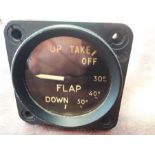 A Vampire jet flap indicator.