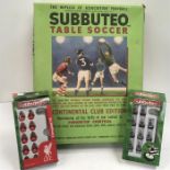 A Subbuteo Table Soccer Club Edition and a set of Liverpool and Newcastle players.