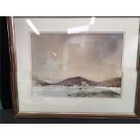 Neil Jones: two seascape watercolours in matching frames