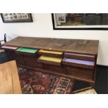 A Victorian mahogany specimen cabinet fitted four banks of graduated drawers, some glass top with