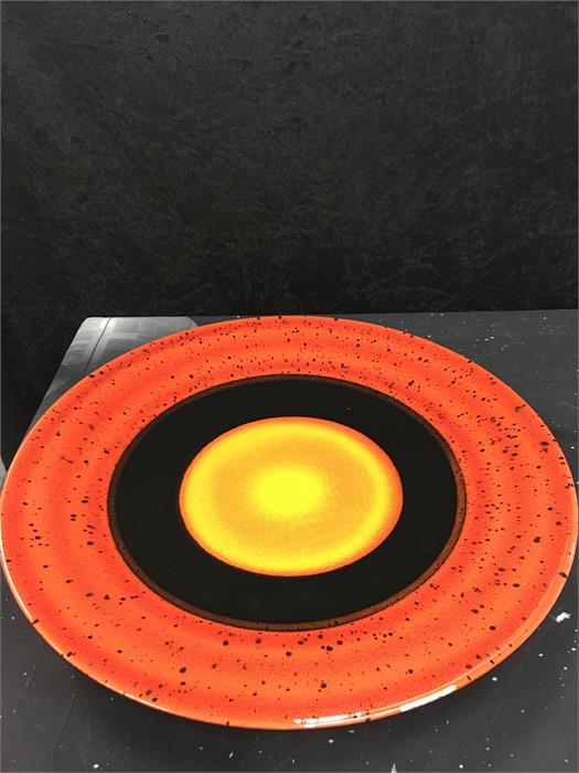 A Poole Pottery Planets 16" (40cm) dish "The Planets Series". This design "Pluto" from a Limited