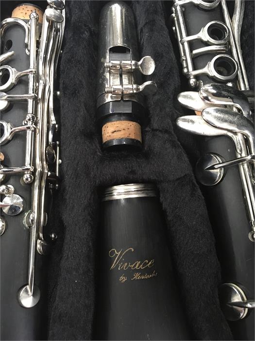 A Vivace clarinet in a grey case. - Image 2 of 2