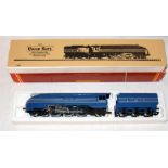 HORNBY R834 LMS Blue and Silver Streamlined Coronation 4-6-2 'Queen Mary Excellent in a Good Plus