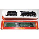 HORNBY 2 x Schools Class 4-4-0 Locomotives - R084 BR Black 'Clifton' with Instructions and R503 SR