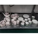 A Paragon 'Michelle' teaset together with a residue of a Denby dinner service.