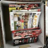 A box of approximately 100 AFC Bournemouth programmes 1998 onwards.