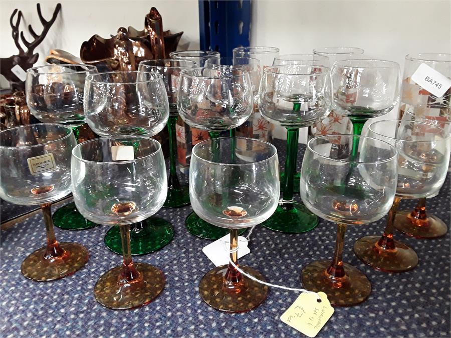 A collection of various glasses.