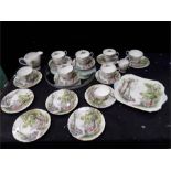 A Shelley woodland tea set.