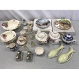 A selection of glass and chinaware, including a Royal Doulton collectors plate entitled ‘The