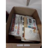 A large collection of stamps and first day covers.