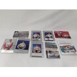 A collection of signed Formula 1 Mercedes Benz postcards from 1995 - 2002. (See Photographed List).