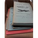 Fifteen air ministry pilots notes (some reprints) Hornet F111,Tempest 11, sea Fury 10 and 11 etc