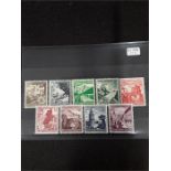 Germany. 1938. S.G. 663-671. Complete unmounted mint set. CAT £110.