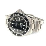 A Rolex Submariner Wristwatch, approx. 2005, model no. 16610T. Overall excellent condition with box,
