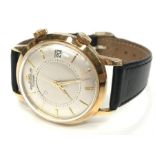 A Gent's 18 Carat Gold Jaeger Le-Coultre Memovox Bumper Oversized Wristwatch, automatic, approx.