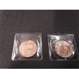 Victoria 1896 and Edward VII 1902 pennies.