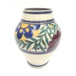 Carter Stabler Adams Poole Pottery OT pattern traditional vase shape 276 decorated by Margaret