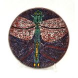 Poole Pottery studio dragonfly dish designed number 4/100 limited edition from an original Tony