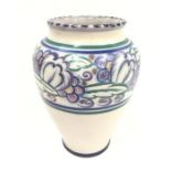 Carter Stabler Adams Poole Pottery shape 336 VX pattern vase 7.25" (19cms)