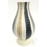 Poole Pottery large freeform lamp base shape 370, 13" (33cms) PLC design and painted by Gwen