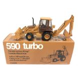 Conrad (Germany) No.2934 Case Construction King 590 Turbo Tractor, 1/35 scale model in orange/brown.