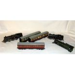 HORNBY DUBLO 3R EDL7 LMS Black 0-6-2T and EDL18 BR Black 2-6-4T both for repair/Spares, a renamed/