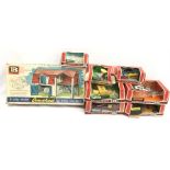 Britains No.4721 Cowshed/ Barn, comprising snap together plastic farm building. Parts appear G-VG (