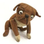 Steiff (Germany) 'Tige' Bulldog: fully jointed with black vertically stitched nose, airbrushed