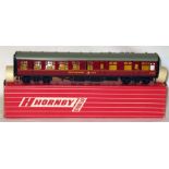 HORNBY DUBLO 4071 BR Maroon Restaurant Car. Mint Boxed with Packing Rings.