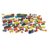 Quantity of Lesney Matchbox 1-75 series and other diecast models, includes Matchbox 41 D Type Jaguar