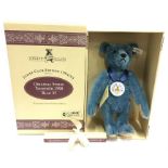 Steiff 1908 Replica Blue Teddy Bear EAN420047, height 32cm, growler, Steiff Club Edition 1994/95.