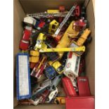 Quantity of Corgi and Dinky commercial and other diecast models. Overall playworn, a few repaints,